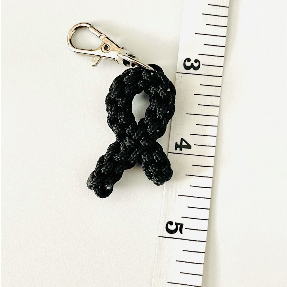 Paracord Cancer Ribbon Keychains - Picture 7 of 7